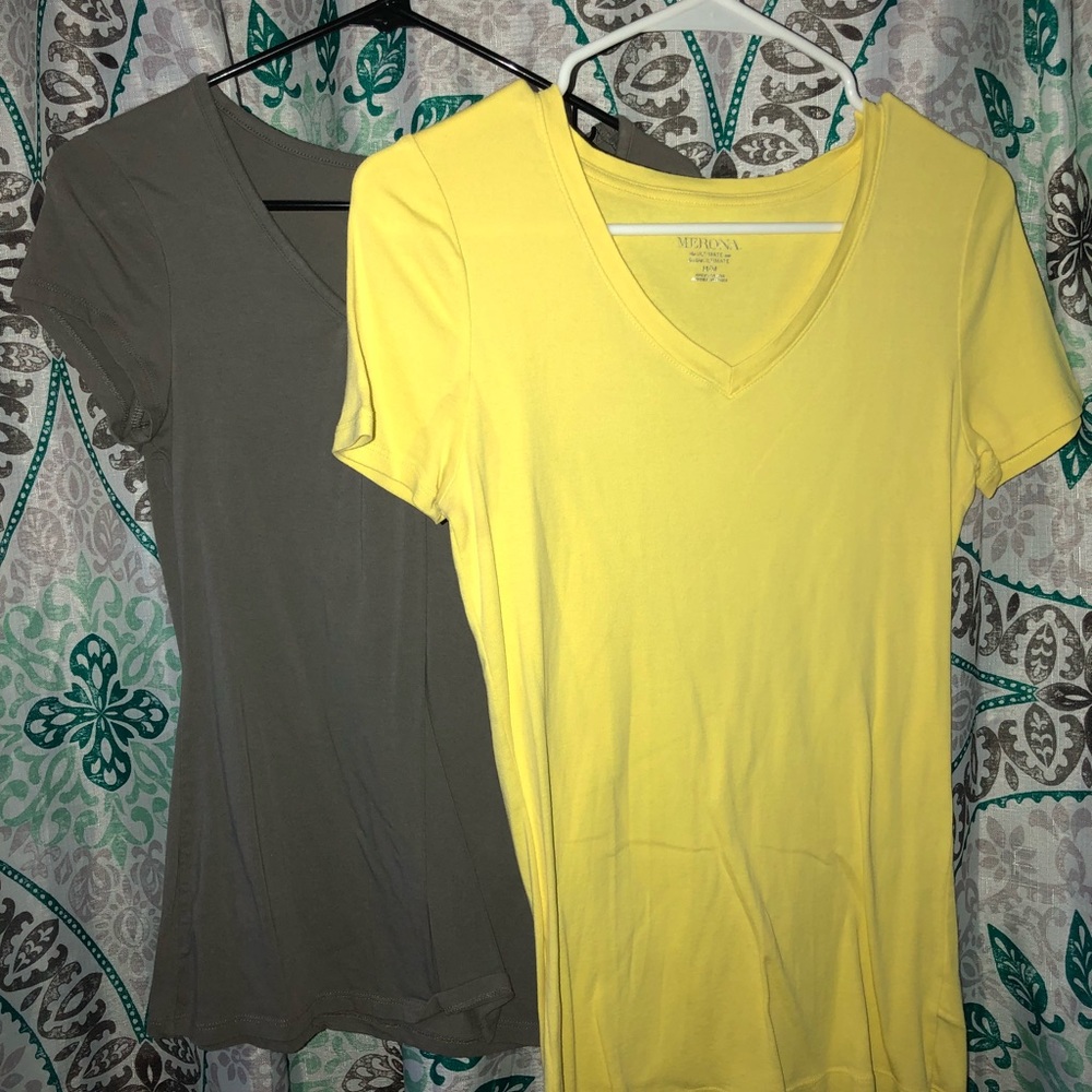 Short sleeve V Neck and short sleeve C Neck!